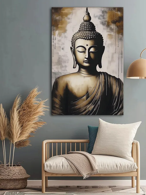 Golden_And_Black_Buddha_Wall_Art_-_Spiritual_Canvas_Painting_For_Peaceful_Home_Decor