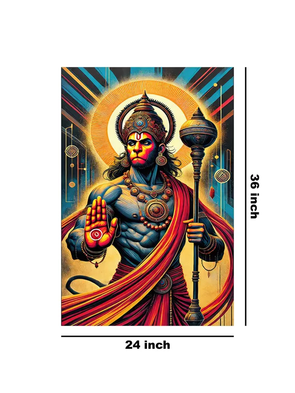 Hanuman_Divine_Strength_Canvas-Wrapped_Art_-_Spiritual_Icon_For_Living_Rooms