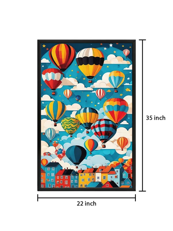 Box_Fiber_Frame_Hot_Air_Balloons_In_The_Sky_Canvas-Wrapped_Art_-_Whimsical_Wall_Decor