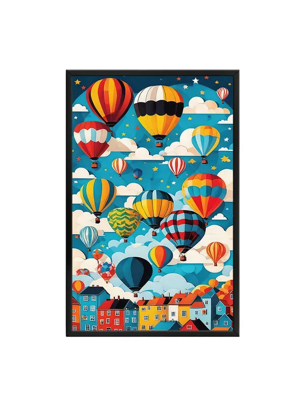 Box_Fiber_Frame_Hot_Air_Balloons_In_The_Sky_Canvas-Wrapped_Art_-_Whimsical_Wall_Decor