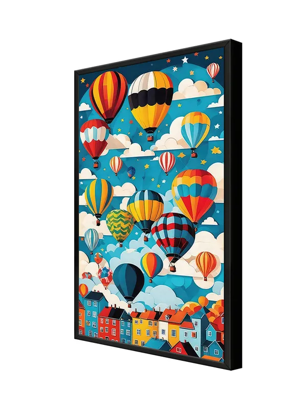 Box_Fiber_Frame_Hot_Air_Balloons_In_The_Sky_Canvas-Wrapped_Art_-_Whimsical_Wall_Decor