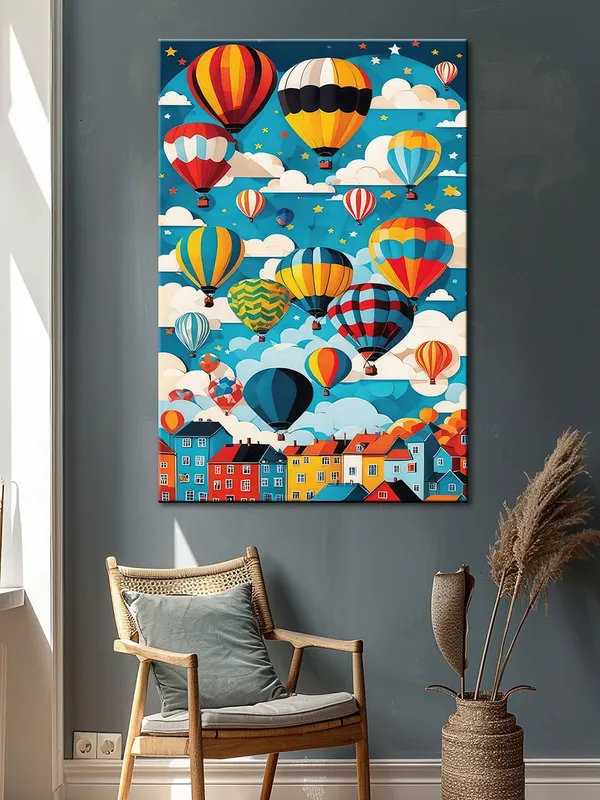Hot_Air_Balloons_In_The_Sky_Canvas-Wrapped_Art_-_Whimsical_Wall_Decor