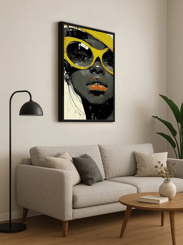 Box_Fiber_Frame_Bold_Portrait_With_Yellow_Glasses_Canvas-Wrapped_Art_-_Modern_Pop_Style