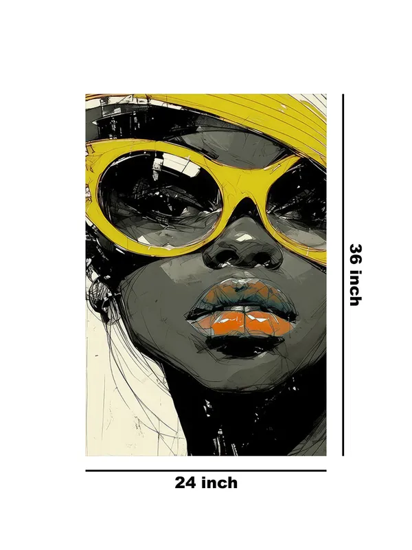 Bold_Portrait_With_Yellow_Glasses_Canvas-Wrapped_Art_-_Modern_Pop_Style