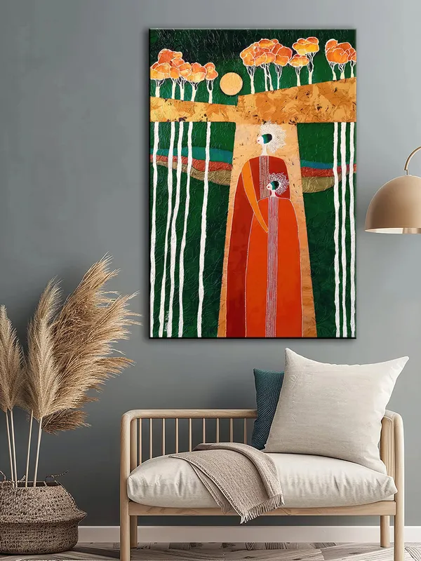 Mother_And_Child_Abstract_Canvas-Wrapped_Art_-_Family_Bond_Depiction