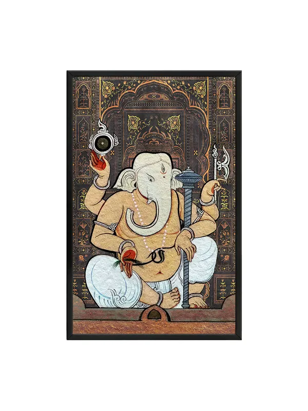 Box_Fiber_Frame_Ganesha_Divine_Wisdom_Canvas-Wrapped_Art_-_Spiritual_Wall_Decor