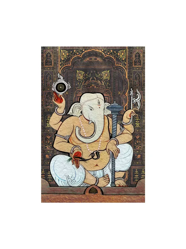 Ganesha_Divine_Wisdom_Canvas-Wrapped_Art_-_Spiritual_Wall_Decor