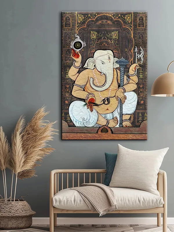 Ganesha_Divine_Wisdom_Canvas-Wrapped_Art_-_Spiritual_Wall_Decor