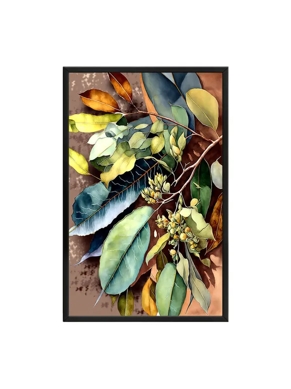 Box_Fiber_Frame_Botanical_Foliage_Canvas_Wrapped_Painting_-_Nature’S_Greenery_Composition
