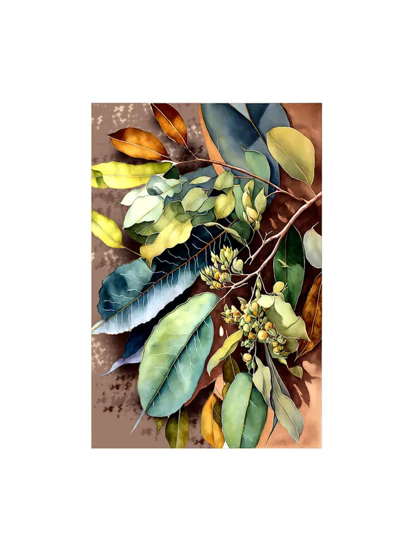 Botanical_Foliage_Canvas_Wrapped_Painting_-_Nature’S_Greenery_Composition