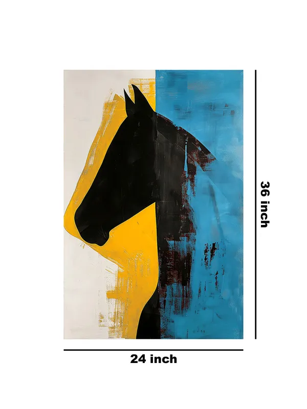 Abstract_Horse_Silhouette_Canvas_Wrapped_Painting_-_Bold_Contrast_Art