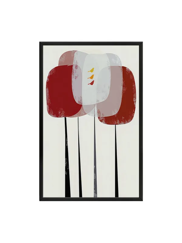 Box_Fiber_Frame_Mid-Century_Trees_Canvas_Wrapped_Painting_-_Retro_Aesthetic_Design