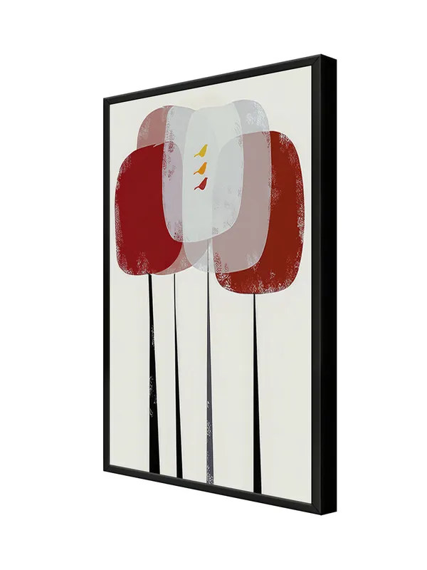 Box_Fiber_Frame_Mid-Century_Trees_Canvas_Wrapped_Painting_-_Retro_Aesthetic_Design