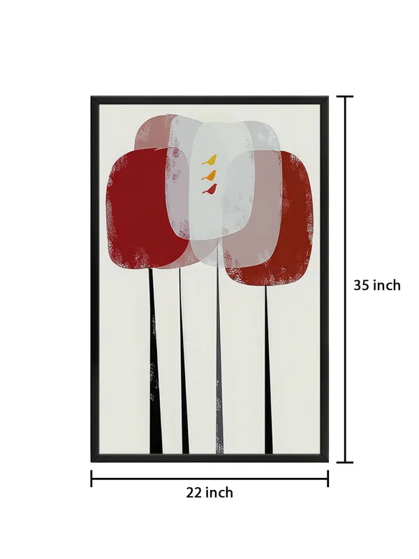 Box_Fiber_Frame_Mid-Century_Trees_Canvas_Wrapped_Painting_-_Retro_Aesthetic_Design
