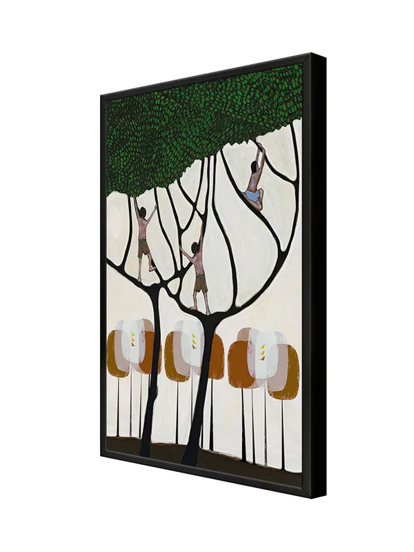 Box_Fiber_Frame_Abstract_Artistic_Flower_Canvas_Wrapped_Painting_-_Mixed_Media_Bloom
