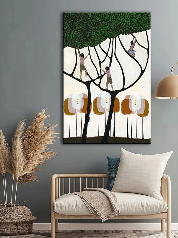 Abstract_Artistic_Flower_Canvas_Wrapped_Painting_-_Mixed_Media_Bloom