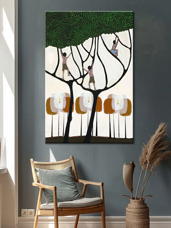 Abstract_Artistic_Flower_Canvas_Wrapped_Painting_-_Mixed_Media_Bloom