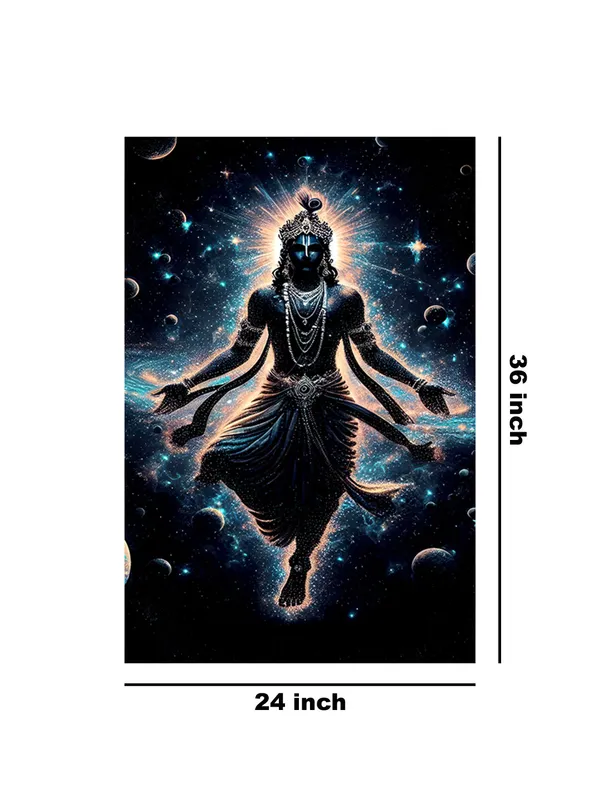 Mystical_Cosmic_Krishna_Canvas-Wrapped_Painting_|_|_Spiritual_Art,_Meditation_Decor,_Divine_Vibes