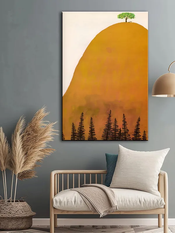 Minimalist_Tree_On_Hilltop_Canvas-Wrapped_Painting_|_|_Calm_Nature_Art,_Serene_Spaces_Decor