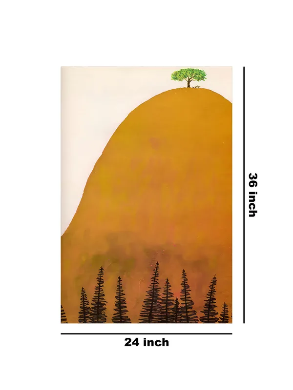 Minimalist_Tree_On_Hilltop_Canvas-Wrapped_Painting_|_|_Calm_Nature_Art,_Serene_Spaces_Decor
