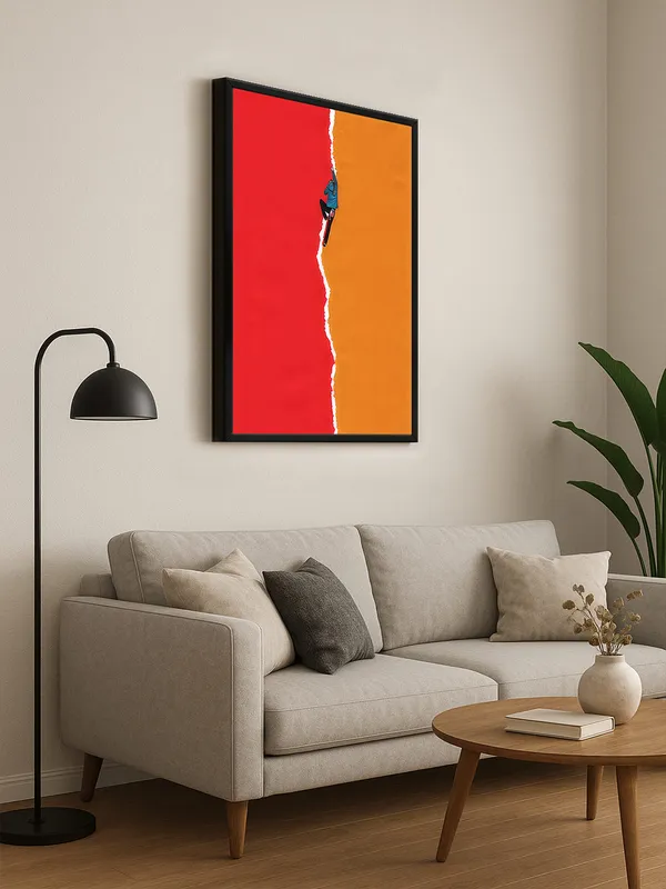 Box_Fiber_Frame_Determined_Climber_Art_Canvas-Wrapped_Painting_|_|_Motivation,_Success,_Inspirational_Wall_Art