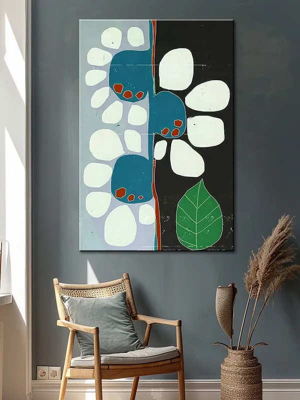 Modern_Abstract_Botanical_Canvas-Wrapped_Painting_|_|_Bold_Colors,_Nature-Inspired_Home_Decor