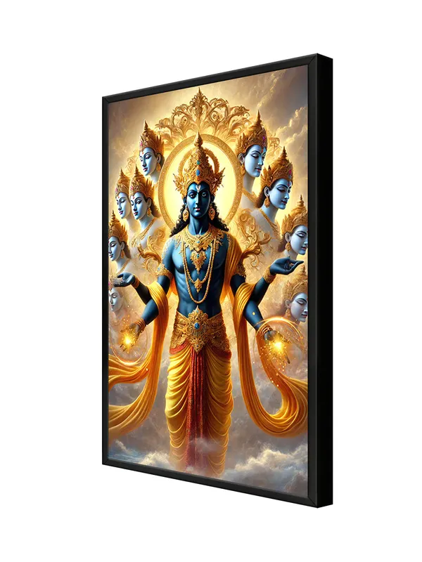 Box_Fiber_Frame_Divine_Vishnu_Cosmic_Multi-Headed_Canvas-Wrapped_Painting_|_|_Spiritual,_Multidimensional_Hindu_Art