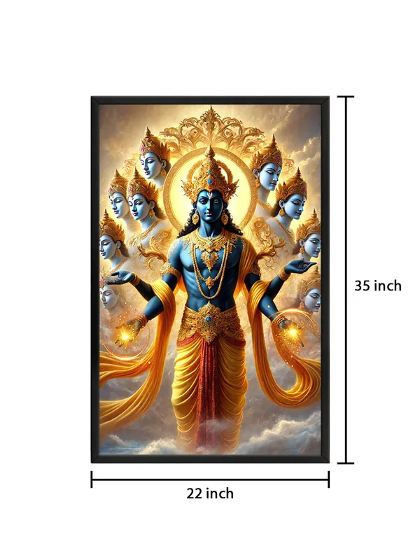 Box_Fiber_Frame_Divine_Vishnu_Cosmic_Multi-Headed_Canvas-Wrapped_Painting_|_|_Spiritual,_Multidimensional_Hindu_Art