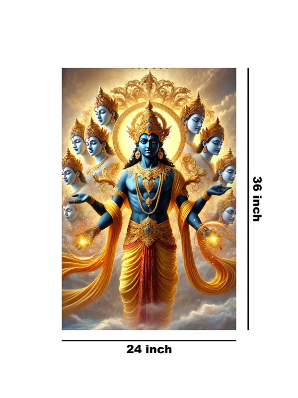 Divine_Vishnu_Cosmic_Multi-Headed_Canvas-Wrapped_Painting_|_|_Spiritual,_Multidimensional_Hindu_Art