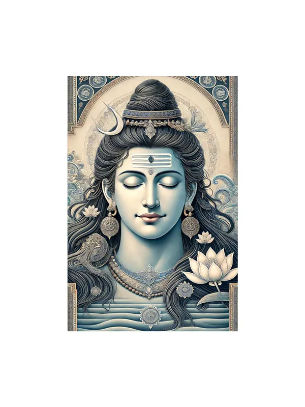 Shiva_Tranquil_Meditation_Canvas-Wrapped_Painting_|_|_Serene_Shiva_Art,_Spiritual_Calmness_For_Home