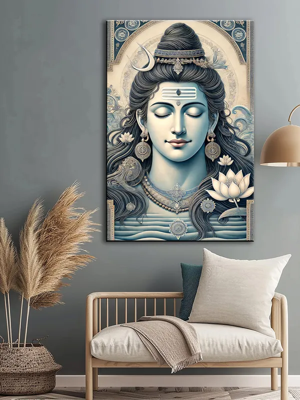 Shiva_Tranquil_Meditation_Canvas-Wrapped_Painting_|_|_Serene_Shiva_Art,_Spiritual_Calmness_For_Home