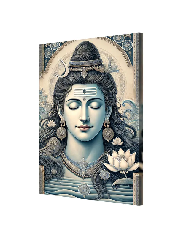 Shiva_Tranquil_Meditation_Canvas-Wrapped_Painting_|_|_Serene_Shiva_Art,_Spiritual_Calmness_For_Home