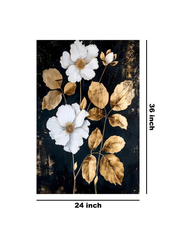 Golden_And_White_Floral_Canvas_Art_-_Modern_Flower_Wall_Decor_For_Elegant_Interiors