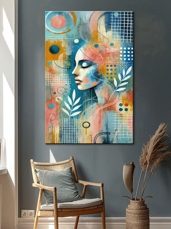 Modern_Abstract_Face_Canvas-Wrapped_Painting_|_|_Colorful,_Geometric_Wall_Art_For_Modern_Living_Spaces