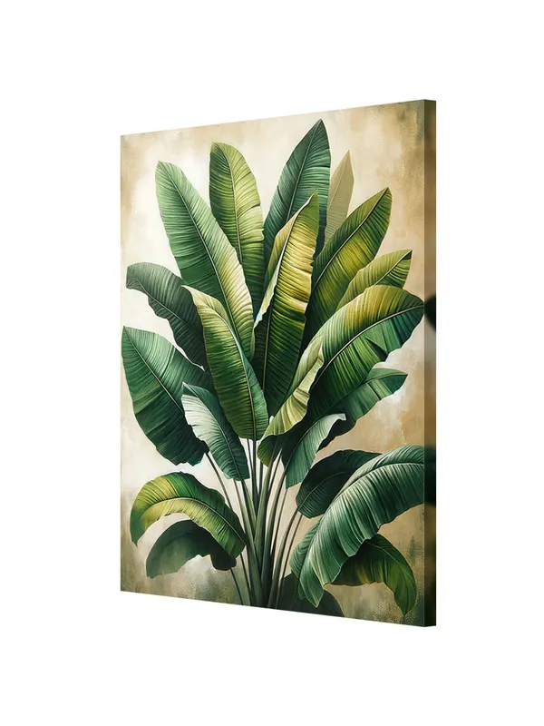 Banana_Leaves_Tropical_Art_Canvas-Wrapped_Painting_|_|_Green_Nature_Decor,_Refreshing_Modern_Wall_Art
