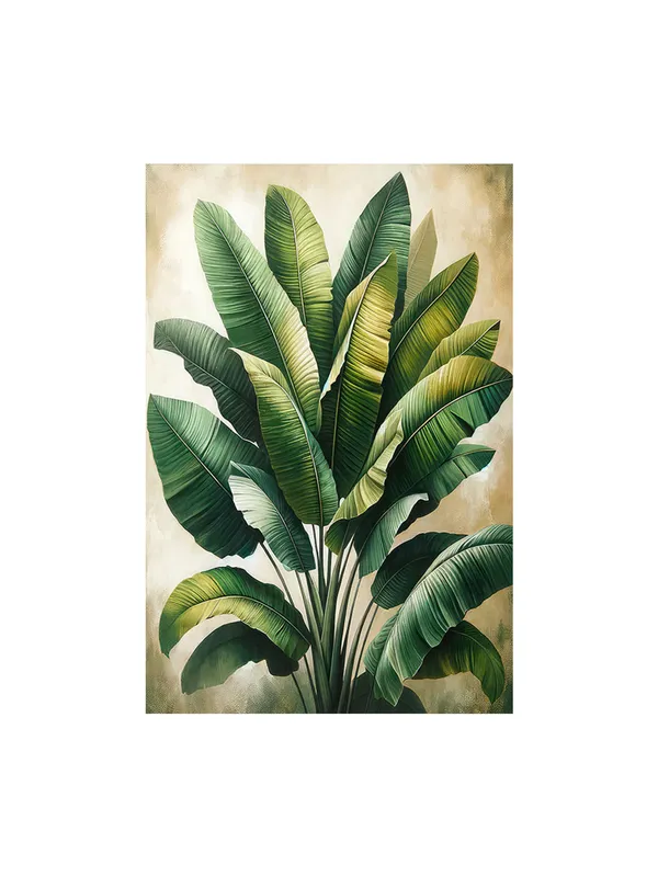 Banana_Leaves_Tropical_Art_Canvas-Wrapped_Painting_|_|_Green_Nature_Decor,_Refreshing_Modern_Wall_Art