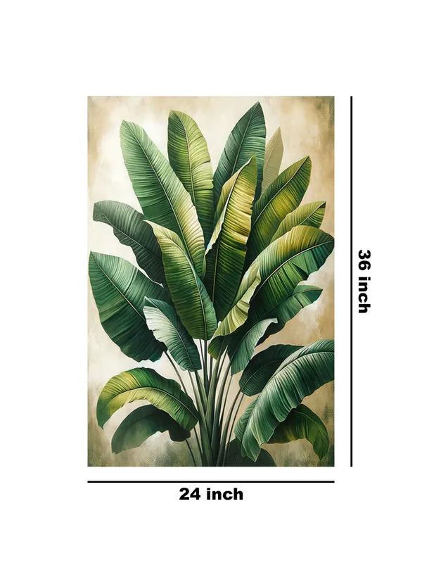 Banana_Leaves_Tropical_Art_Canvas-Wrapped_Painting_|_|_Green_Nature_Decor,_Refreshing_Modern_Wall_Art