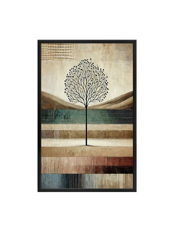 Box_Fiber_Frame_Abstract_Tree_Of_Life_Canvas-Wrapped_Painting_|_Nature-Inspired_Modern_Wall_Art_|_Earthy_Tones