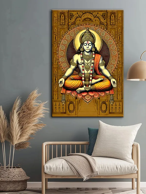 Sacred_Meditative_Deity_Art_Canvas-Wrapped_Painting_|_Spiritual_Art_|_Indian_Divine_Artwork