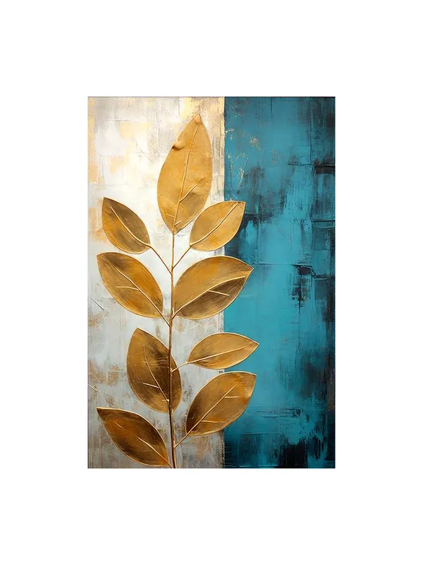 Abstract_Leaf_Canvas_Art_In_Gold_And_Blue_-_Contemporary_Wall_Decor_For_Stylish_Homes