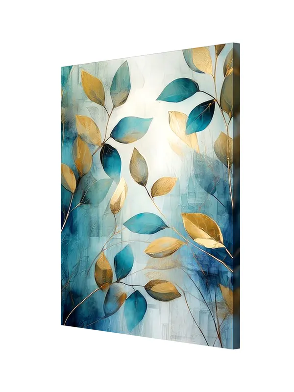 Modern_Leaf_Canvas_Painting_In_Gold_And_Blue_Tones_-_Elegant_Wall_Art_For_Home_And_Office