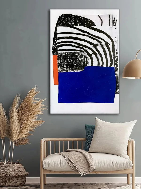 Bold_Abstract_Pattern_Canvas-Wrapped_Painting_–_Modern_Design_For_Living_Room,_Offices