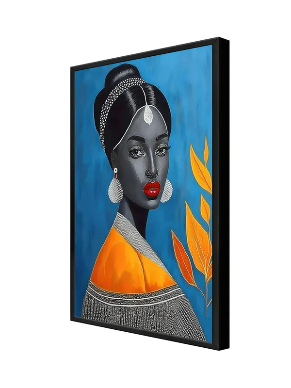 Box_Fiber_Frame_Elegant_Woman_Portrait_Canvas-Wrapped_Painting_–_Regal_Art_For_Homes_And_Offices