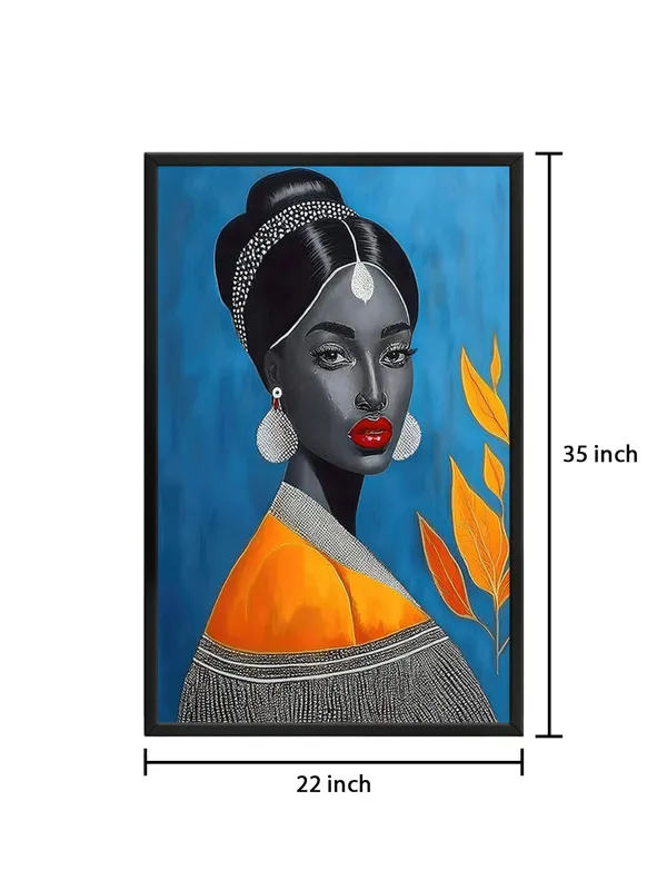Box_Fiber_Frame_Elegant_Woman_Portrait_Canvas-Wrapped_Painting_–_Regal_Art_For_Homes_And_Offices