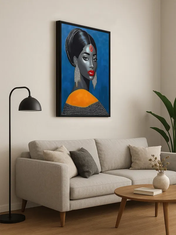 Box_Fiber_Frame_Striking_Portrait_With_Red_Accents_Canvas-Wrapped_Painting_–_Sophisticated_Wall_Art