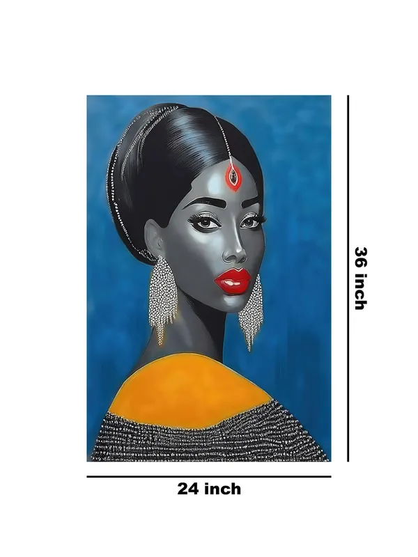 Striking_Portrait_With_Red_Accents_Canvas-Wrapped_Painting_–_Sophisticated_Wall_Art