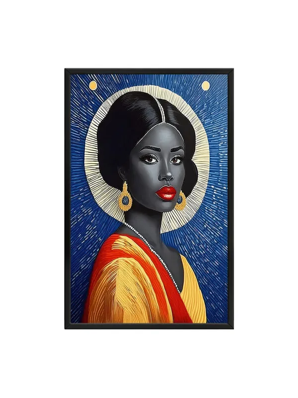Box_Fiber_Frame_Ethnic_Beauty_Canvas-Wrapped_Painting_–_Bold_Art_For_Living_Room,_Bedrooms,_Hotels