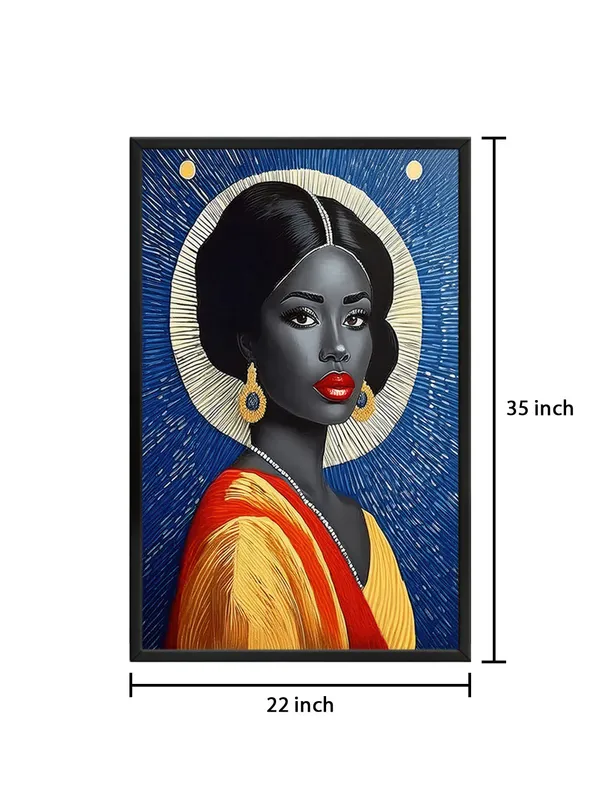Box_Fiber_Frame_Ethnic_Beauty_Canvas-Wrapped_Painting_–_Bold_Art_For_Living_Room,_Bedrooms,_Hotels