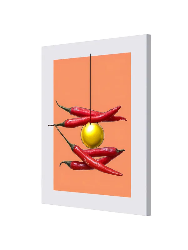 Chili_&_Gold_Object_Art_Canvas-Wrapped_–_Quirky_Contemporary_Art_For_Kitchens_&_Offices