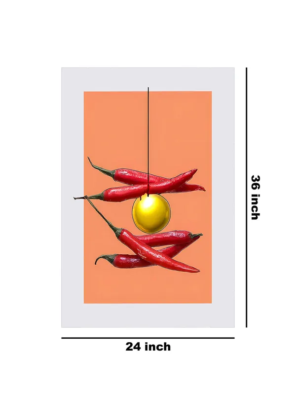 Chili_&_Gold_Object_Art_Canvas-Wrapped_–_Quirky_Contemporary_Art_For_Kitchens_&_Offices